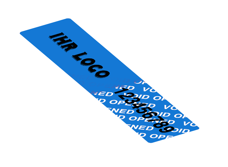 Void-Etiketten mit Logo