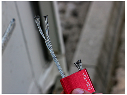 Kabelplombe Ø 5,0 × 250 mm – Hochsicherheits-Kabelplombe – Bild 4