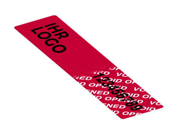 Void-Etiketten mit Logo
