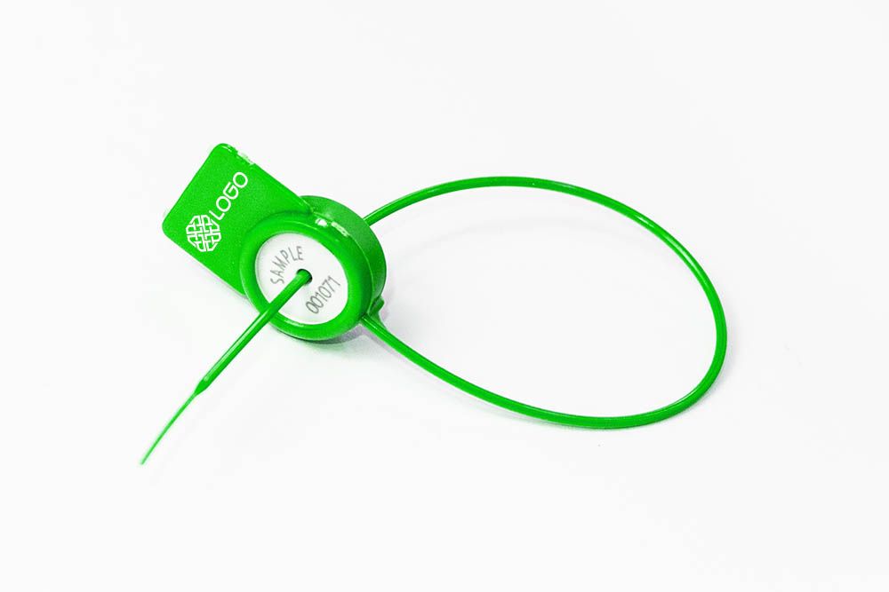 Zählerplombe mit Fahne und Logo