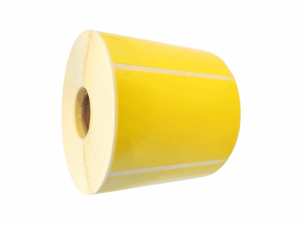 Signaletiketten aus Papier Gelb